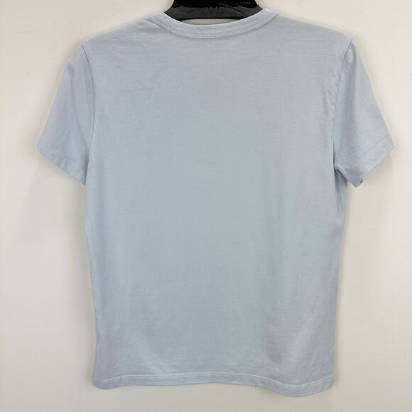 NEW Madewell Cotton Perfect Crewneck Tee Shirt Cotton Basics Light Blue XXS - Picture 7 of 9